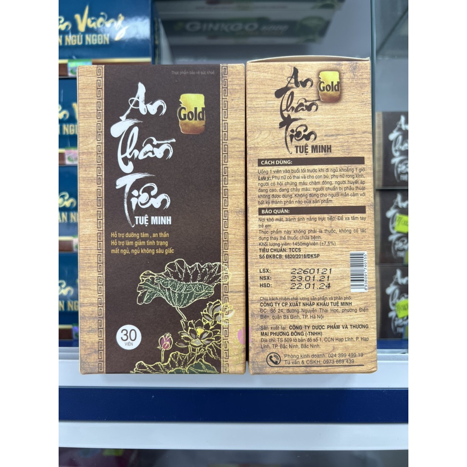 An Thần Tiên Tuệ Minh Hỗ Trợ Dưỡng Tâm An Thần, Làm Giảm Tình Trạng Mất Ngủ