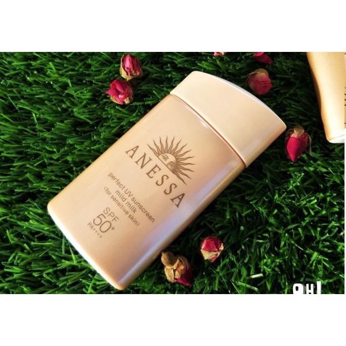 [MẪU MỚI 2021] Sữa chống nắng dưỡng da dịu nhẹ cho da nhạy cảm & trẻ em Anessa Perfect UV Sunscreen Mild Milk 60ml