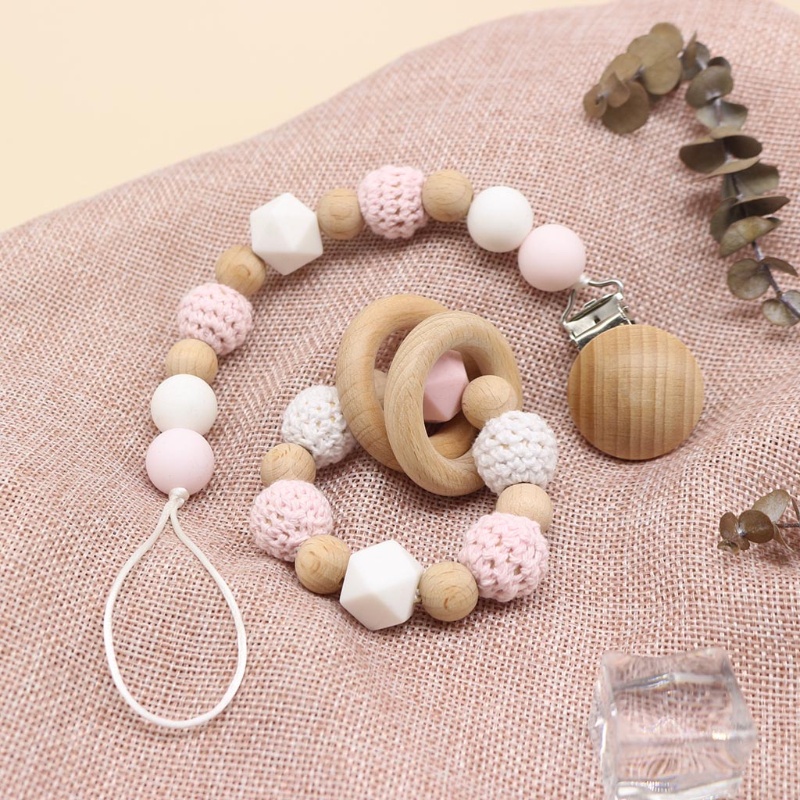 1 Bộ Dây Đeo Đồ Chơi Đeo Núm Vú Giả Cho Bé Ngậm Nướu