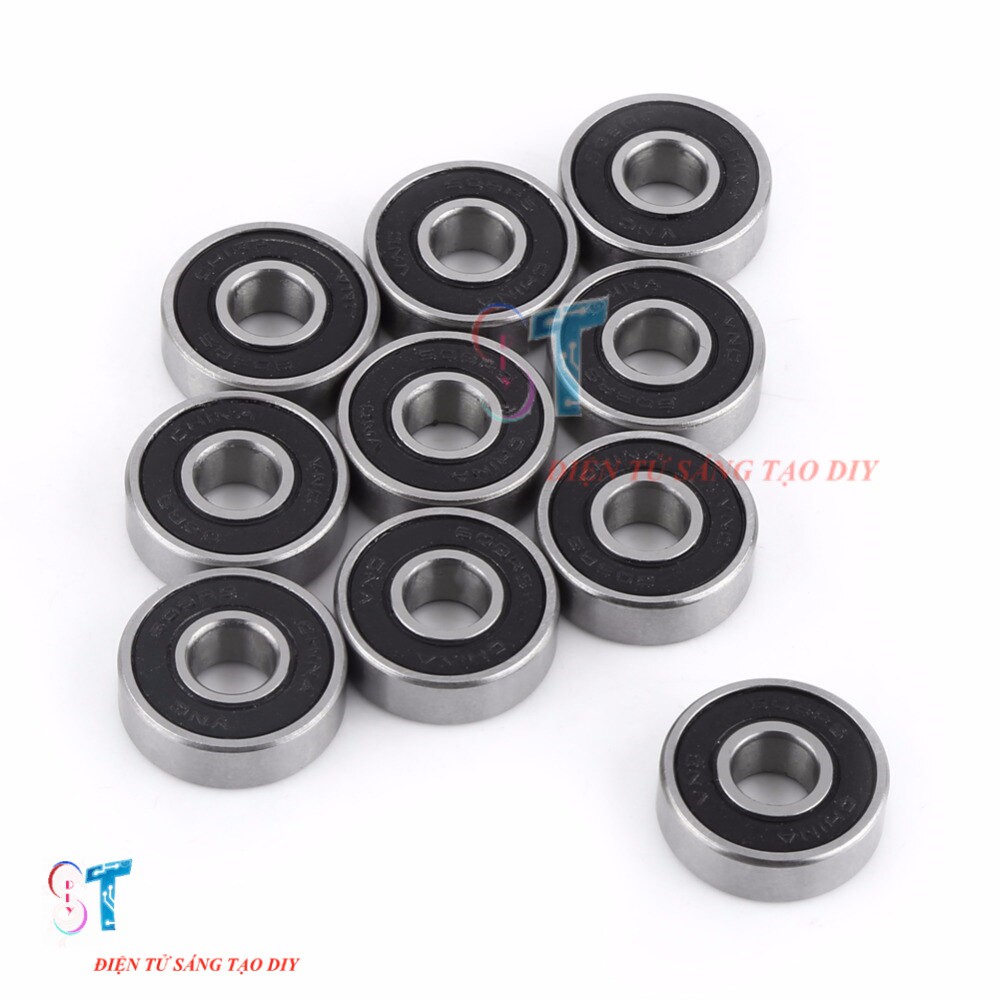 1 Cặp Vòng Bi Đen Trục 8mm 8x19x6mm