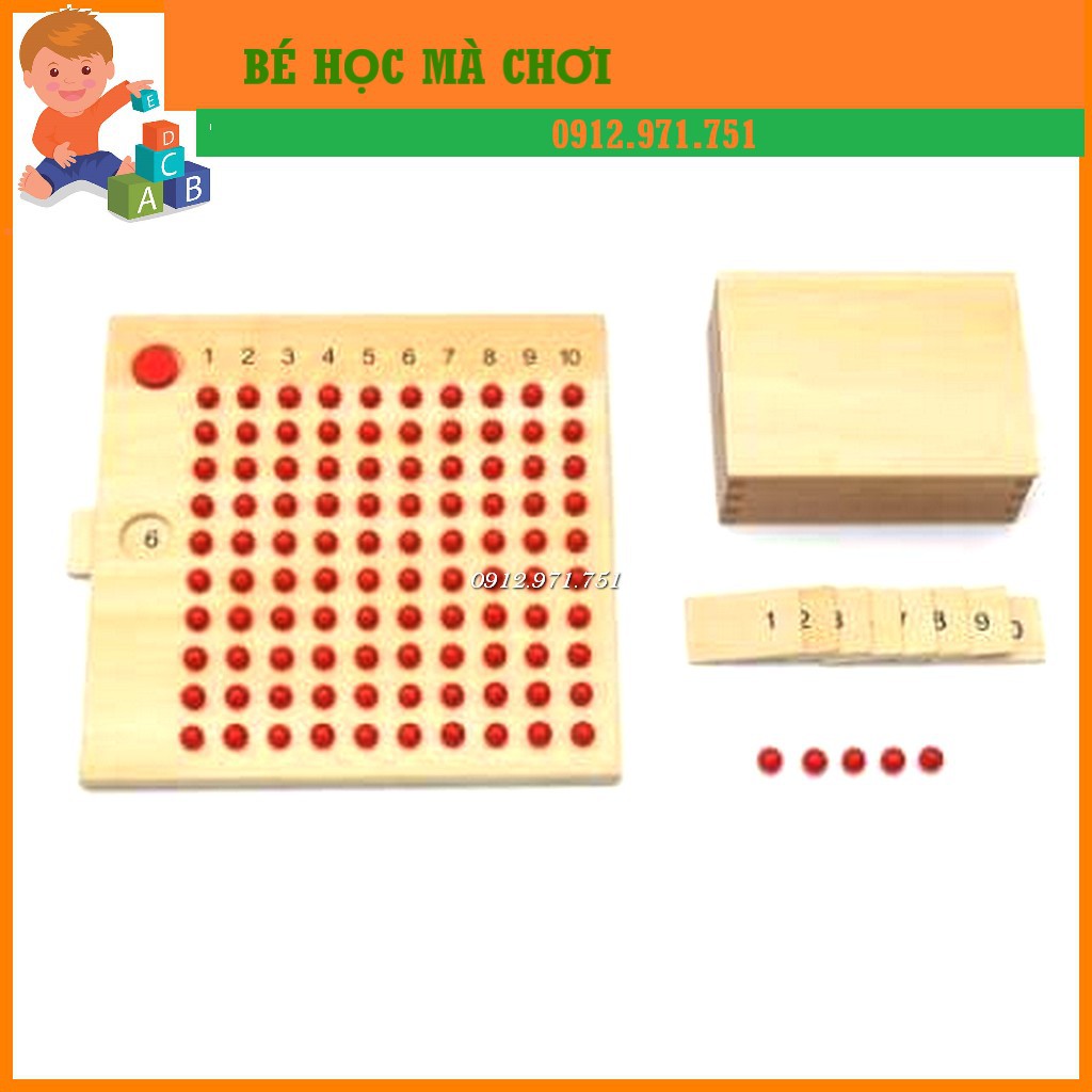 Giáo cụ Montessori - Bộ học phép nhân phép chia