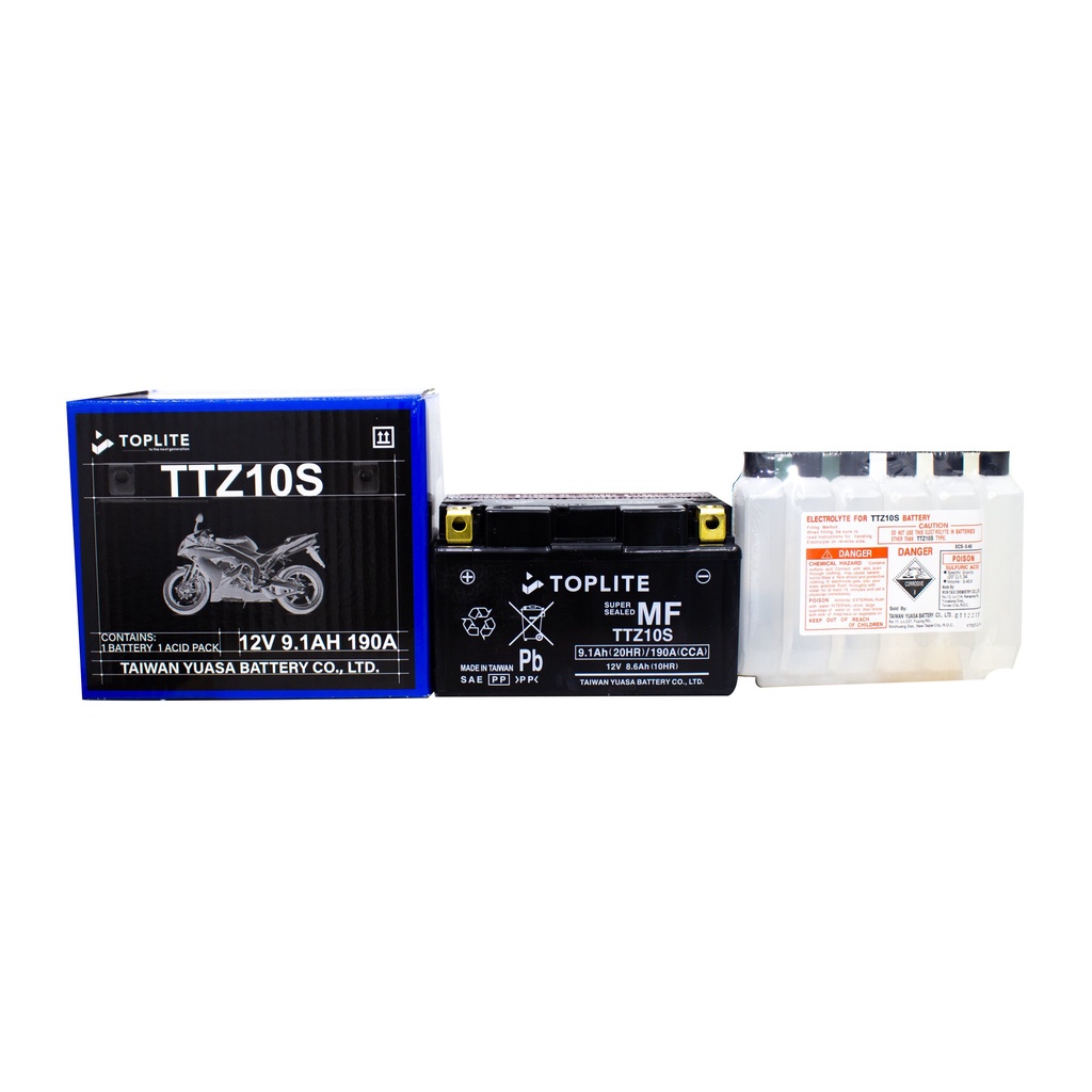 Bình ắc quy Motor Toplite TTZ10S