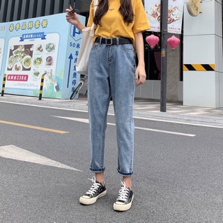 [Hết Hàng](Bigsize 30-35) Quần Baggy Jean Bigsize - LƯNG CAO QUA RỐN- PHOM TO DÀI