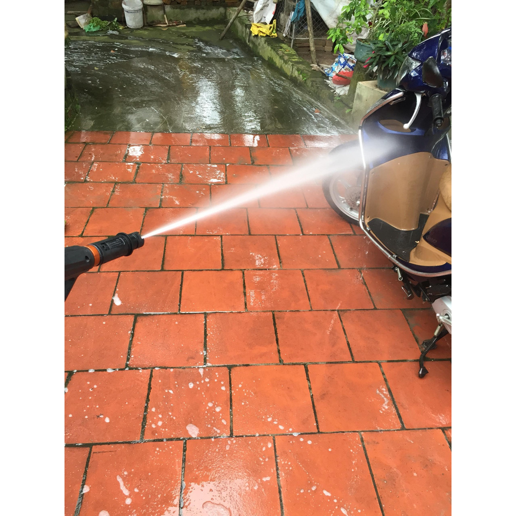 Máy rửa xe mini gia đình áp lực cao - Lõi đồng 100% - Tặng Bình Xà Phòng , Máy rửa xe chất lượng