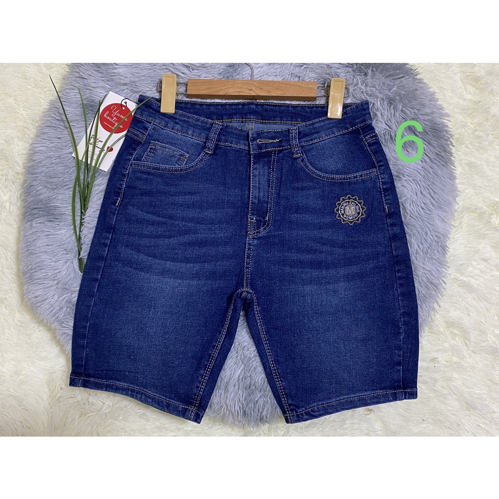 Quần Đùi jeans cao cấp Bigsize  Vải dày và co giãn YUME-041