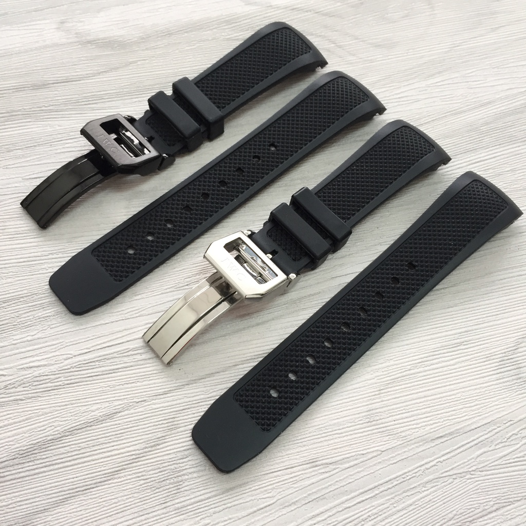Phù Hợp Dây Đeo Đồng Hồ Bằng Cao Su Silicon Tự Nhiên Chống Thấm Nước Và Mồ Hôi 22mm Cho Iwc