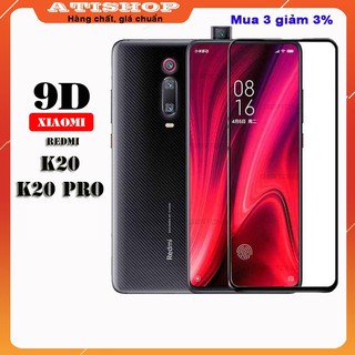 KÍNH CƯỜNG LỰC REDMI K20 - K20PRO - Full màn hình -9D -9H
