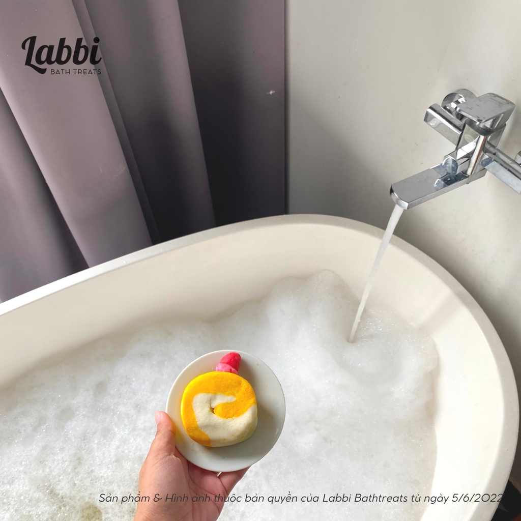 Bánh siêu tạo bọt bồn tắm VANILA CAKE [Labbi] Bubble Bar