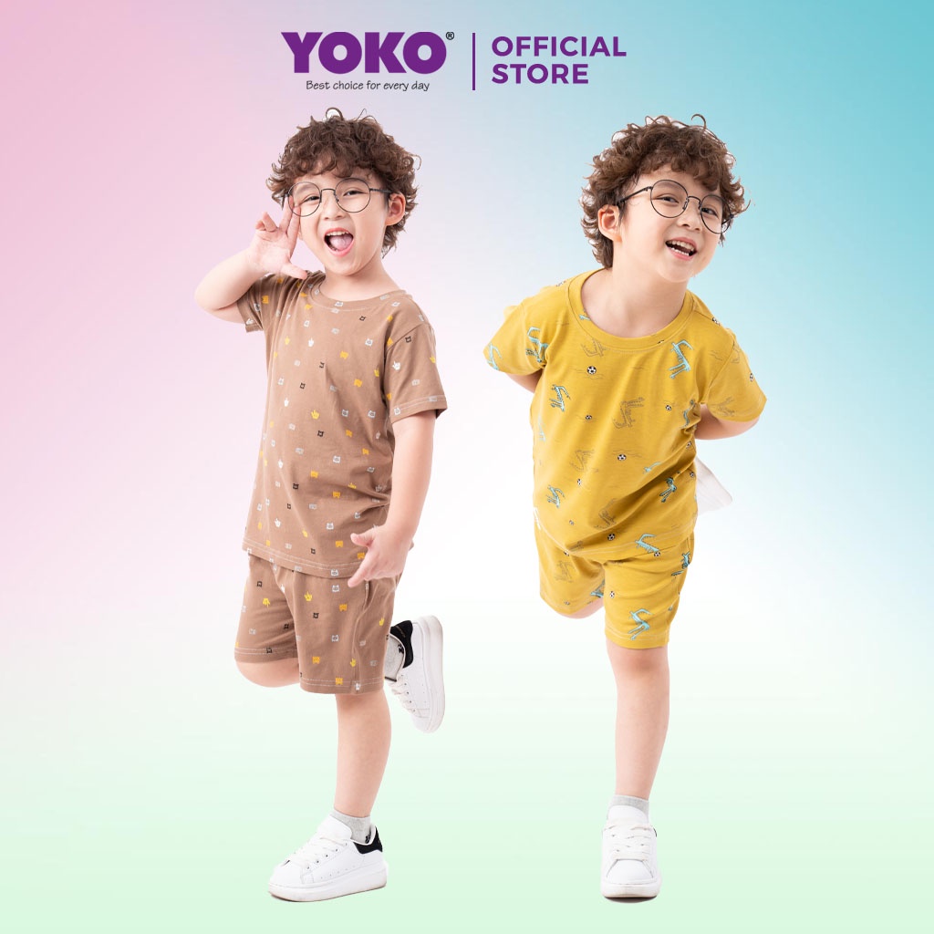 Bộ Quần Áo Thun Tay Ngắn Bé Trai (1-9 Tuổi) YOKO KID'S FASHION 21204T