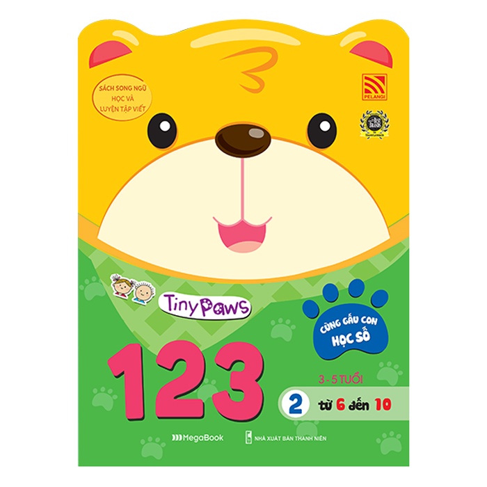 Sách Tiny paws - cùng gấu con học số 123 - từ 6 đến 10