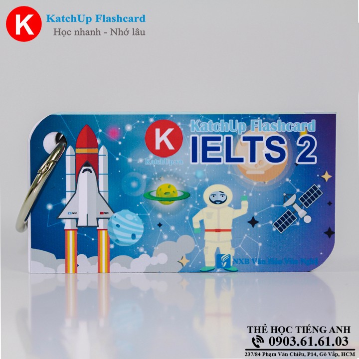 Bộ KatchUp Flashcard IELTS A - High Quality - Trắng (02AT)