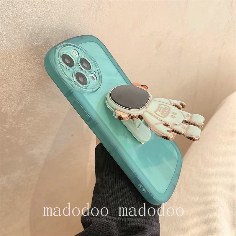 Casing Samsung Galaxy A20S A51 A20 A30 A7 J6 Plus 2018 J7 Pro J2 Prime Multicolor Airbag Clear Soft Phone Case Cute Ins Trend Cool Astronaut Stand Full Fine Hole Back Cover NKS 10