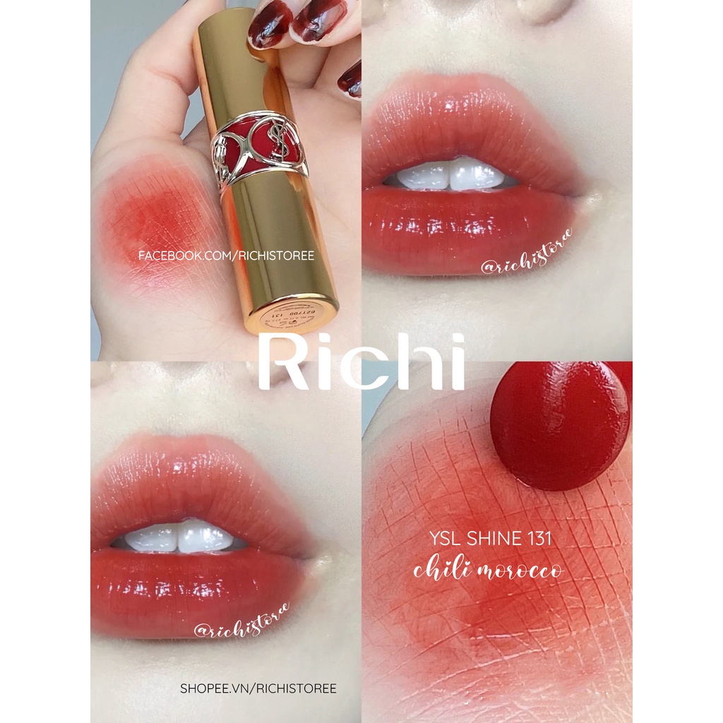 Son môi YSL Rouge Shine 131 - 76 - 122 - 82 - 46 - 16 - 154