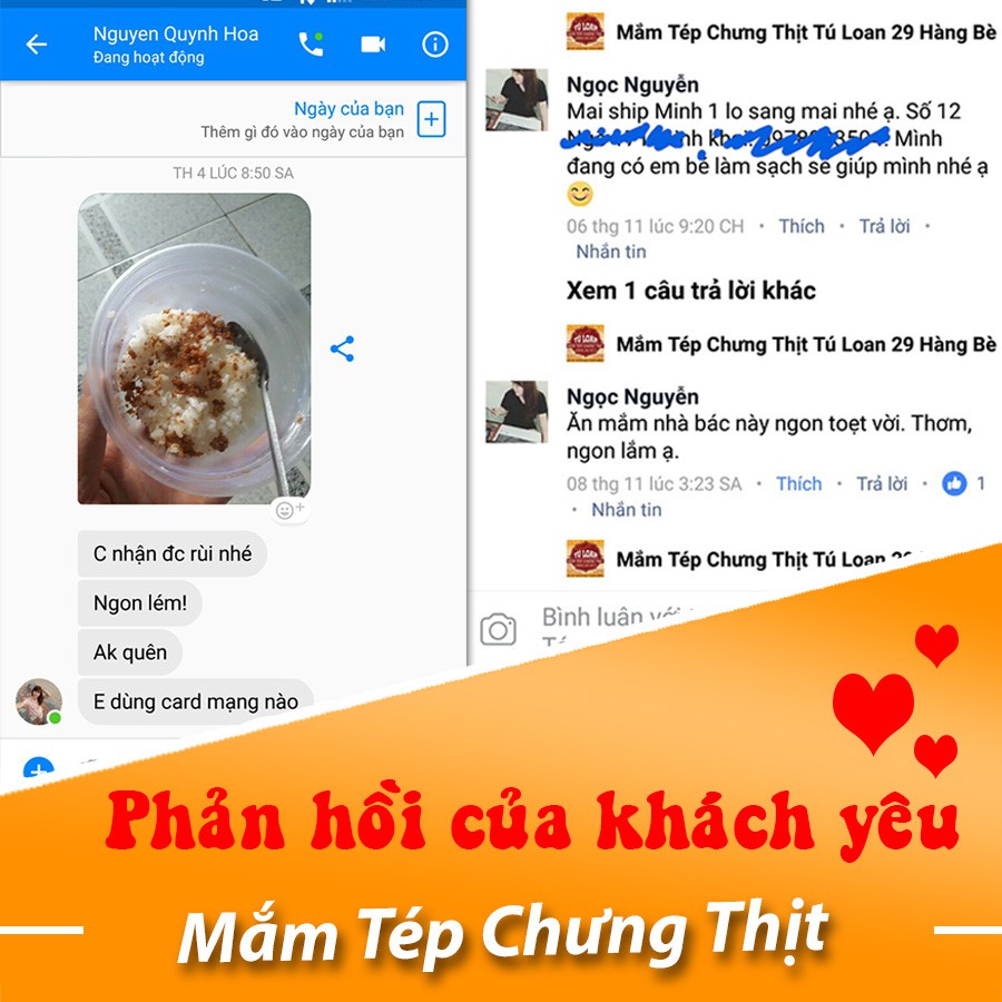 ĐẶC SẢN MẮM TÉP CHƯNG THỊT TÚ LOAN 29 HÀNG BÈ 500GR ( ẢNH THẬT)