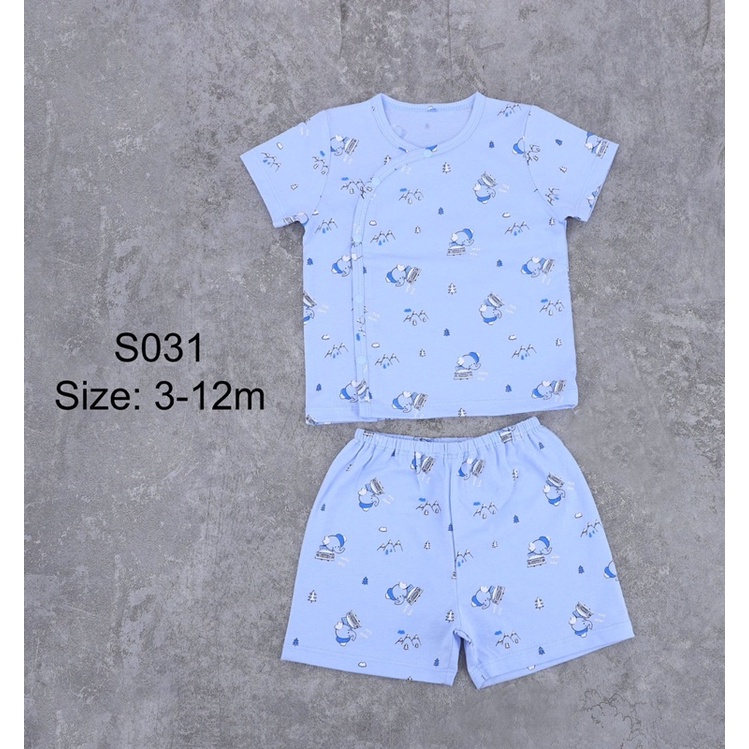 Bộ cộc sơ sinh cài lệch Dokma