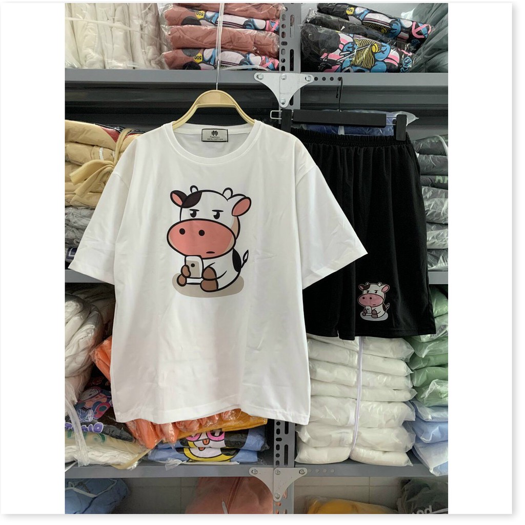 SET BỘ THUN COTTON NỮ XINH XẮN,THIẾT KẾ HỌA TIẾT HỢP THỜI TRANG MÙA HÈ,ĐẶC BIỆT LÀ CHẤT LIỆU VÃI THOÁNG MÁT  THỜI TRANG