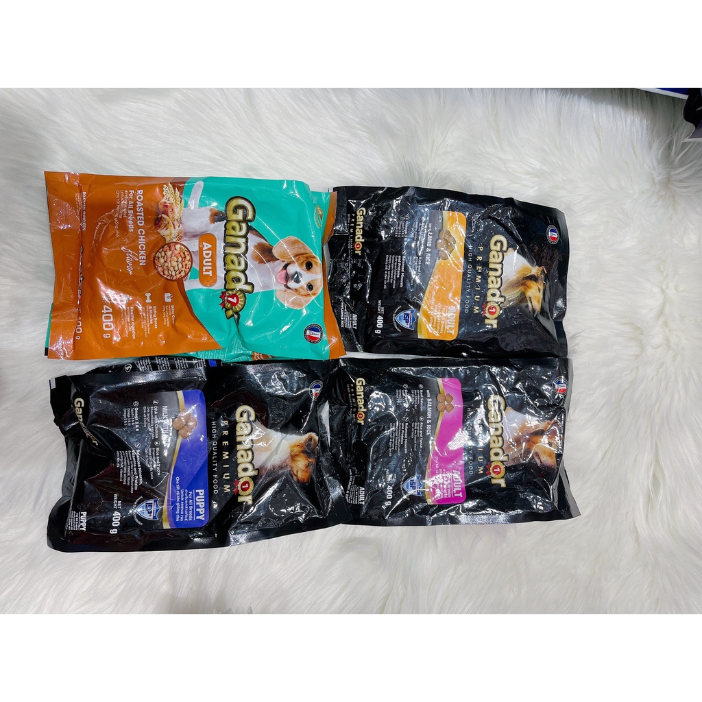 [FREESHIP]Thức ăn cho chó Ganador gói 400g - adult - puppy