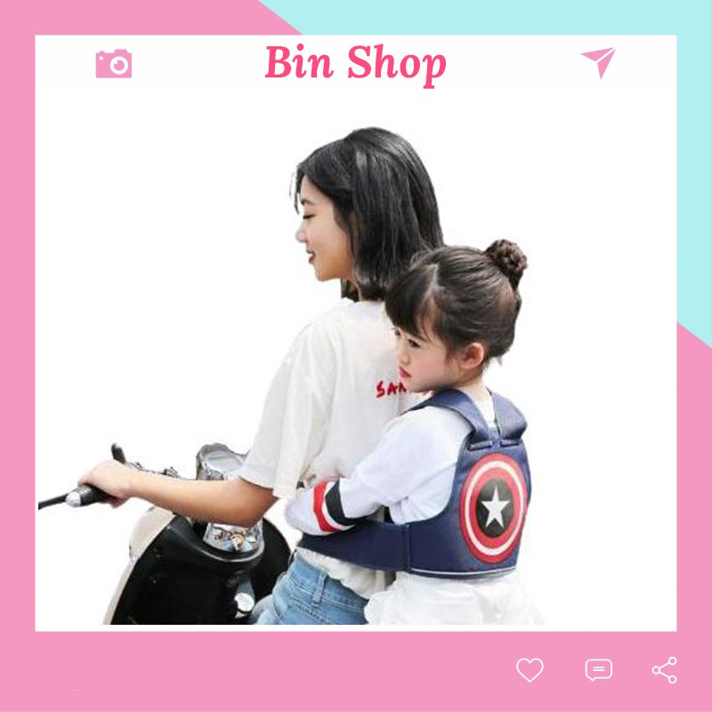 Đai Xe Máy Balo Cho Bé Bin Shop