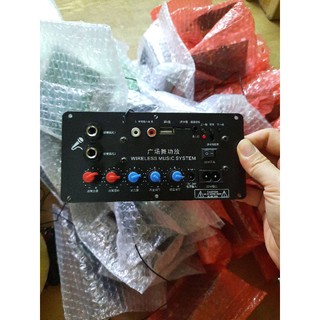 Mạch Loa Kéo có bluetooth 12V -24V -220V 1 rắc cắm mic