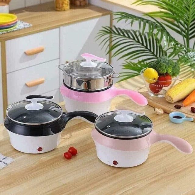 NỒI LẨU, HẤP, CHIÊN , DÁN  MINI 2 TẦNG ĐA NĂNG CHỐNG DÍNH