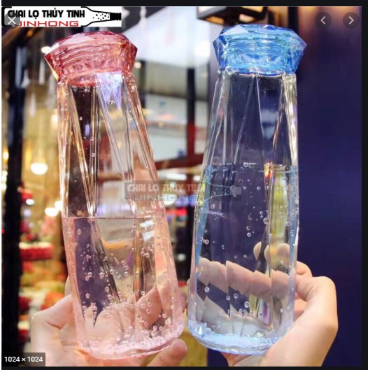 [Rẻ vô địch] Chai nước thủy tinh cao cấp đựng nước hoa quả, sinh tố, nước ép trái cây Diamond 480ml , hàng loại 1 | BigBuy360 - bigbuy360.vn