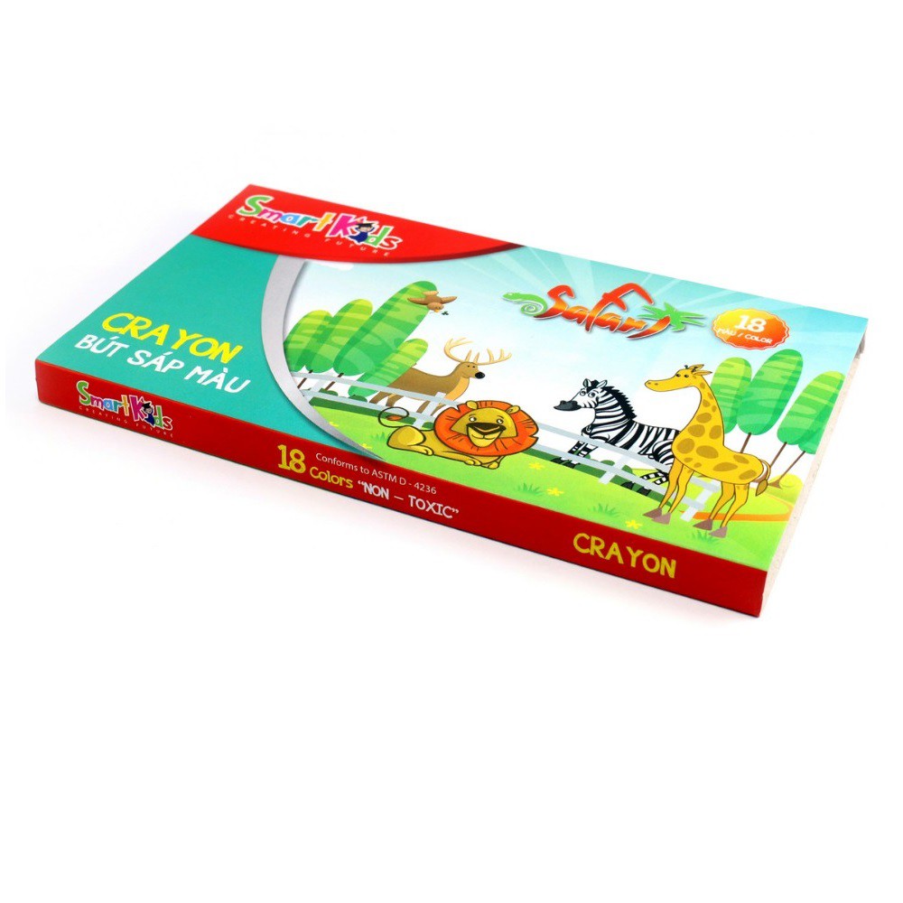 [Mã LIFEBOOK2 giảm 10% đơn 0Đ] Sáp màu 18 màu SMARTKIDS SK15-005