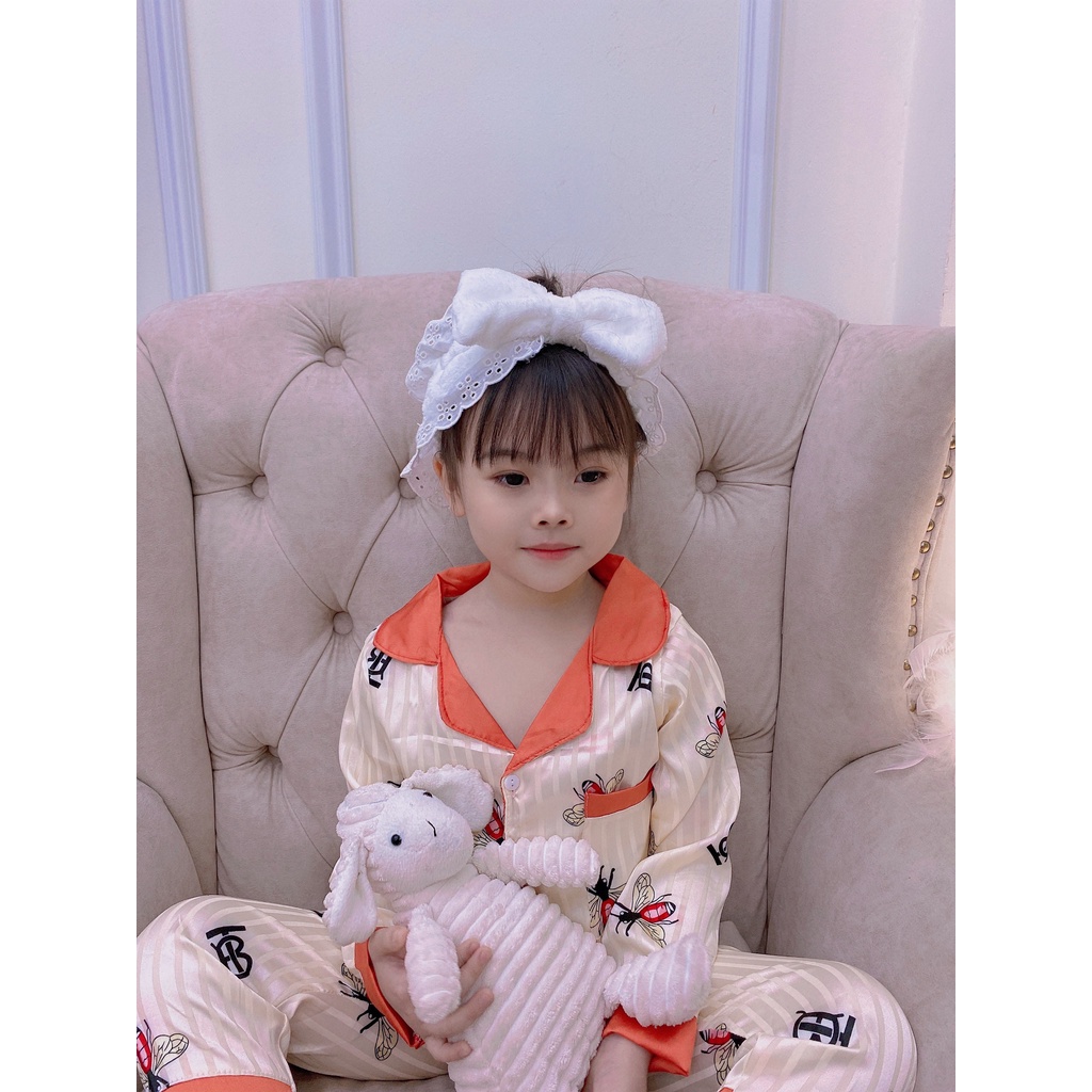 Đồ bộ Pijama dài tay chất gấm họa tiết cực xinh mặc nhà cho bé Namkidshop (V535)