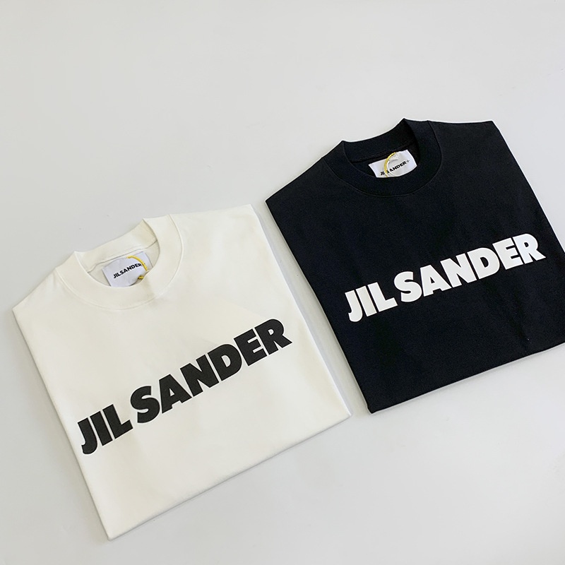 JIL in chữ Ying Caier cùng một đoạn SANDER tối giản trong gió năm điểm tay áo OS lỏng tay áo phông ngắn tay nam và nữ | BigBuy360 - bigbuy360.vn