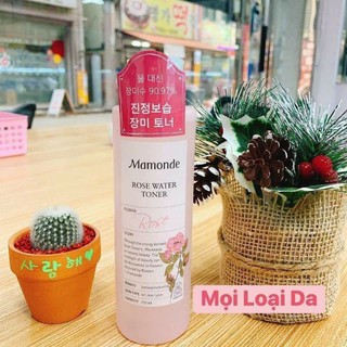 Toner Mamonde - Nước Hoa Hồng Cung Cấp Độ Ẩm Mamonde Rose Water Toner 250ml