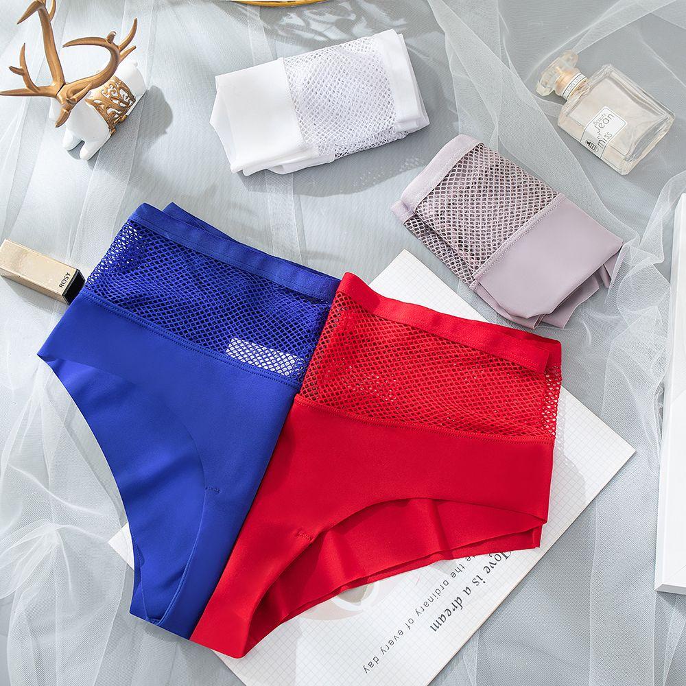 OCEANMAP Quần Lót Lưng Thấp Phối Lưới Giấu Đường May
