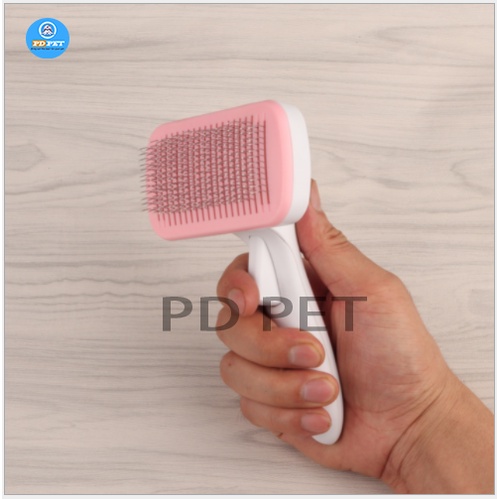 Lược chải lông thú cưng, Lược chải lông tự làm sạch có nút bấm cho chó mèo