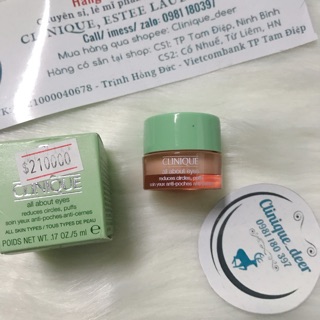 Minisize/ Kem dưỡng mắt allabouteyes 5ml