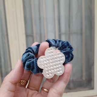 Cột tóc vải nhung thời trang nữ thun 5cm (được chọn mẫu)