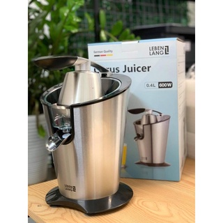 Máy vắt cam Lebenlang LBC388 bằng inox cao cấp, dung tích 400ml, công suất 600W
