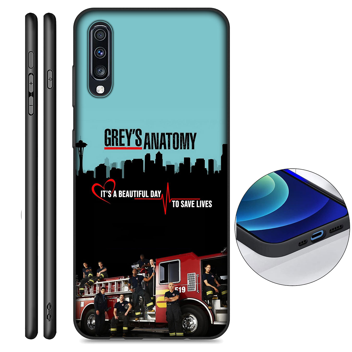 Samsung Galaxy A9 A8 A7 A6 Plus J8 2018 + A21S A70 M20 A6+ A8+ 6Plus Phone Case Soft Silicone Casing Grey's Anatomy