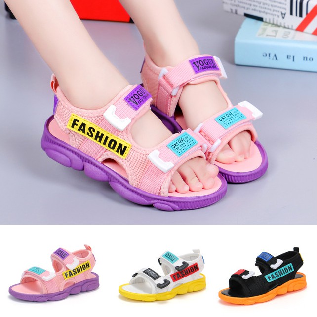 Sandal đi học cho bé trai và bé gái dép quai hậu trẻ em đế mềm êm chân