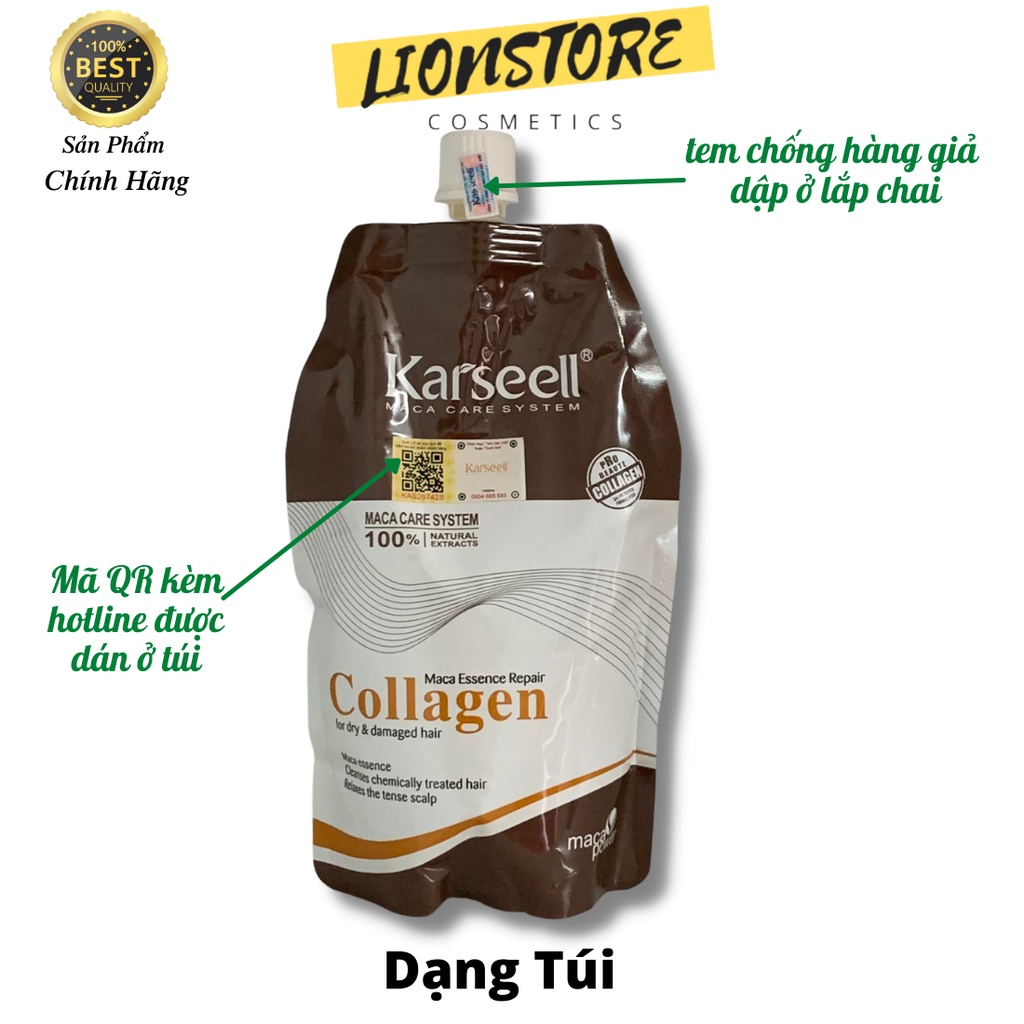 [Mã COSDAY giảm 50k đơn 250k] Kem hấp ủ tóc COLLAGEN KARSEELL 500ml chính hãng phục hồi tóc hư tổn khô sơ chẻ ngọn