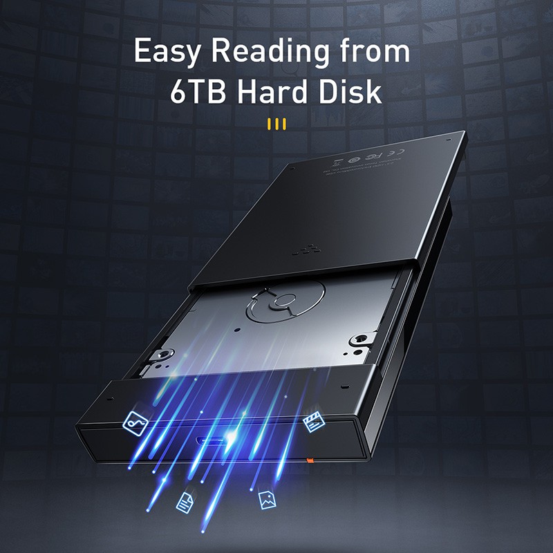 Baseus Hộp Đựng Ổ Cứng Hdd 2.5 Sata Sang Usb 3.0 Cho Ssd Type C 3.1 Hdd Box Hd | BigBuy360 - bigbuy360.vn
