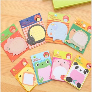 Giấy nhớ hình động vật dễ thương (được chọn mẫu)