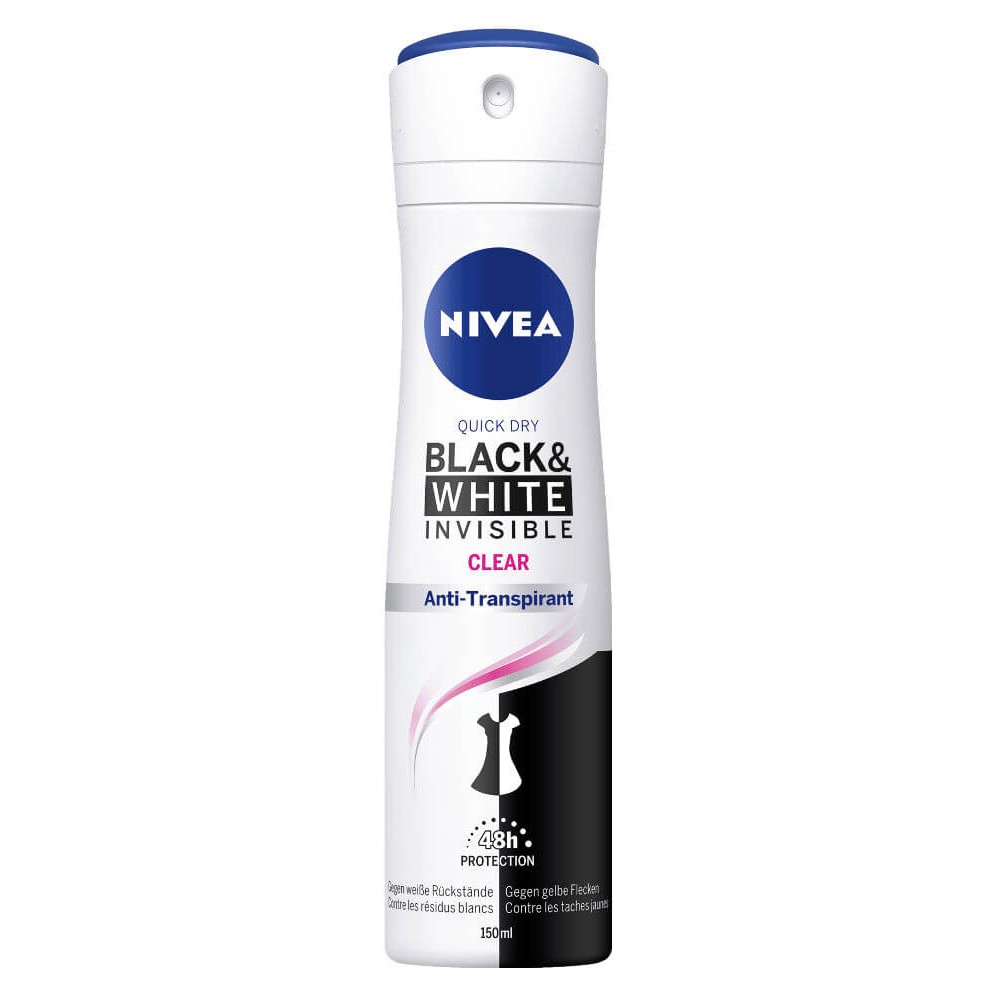 xịt khử mùi nivea black white