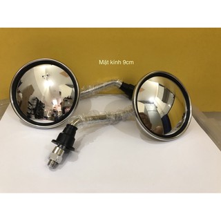 Kính chiếu hậu kiểu tròn lồi lắp được tất cả các loại xe máy