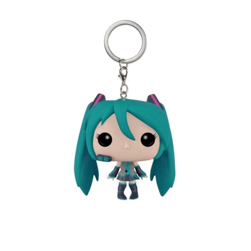 1 Móc Khóa Hình Búp Bê Hatsune Miku Đáng Yêu