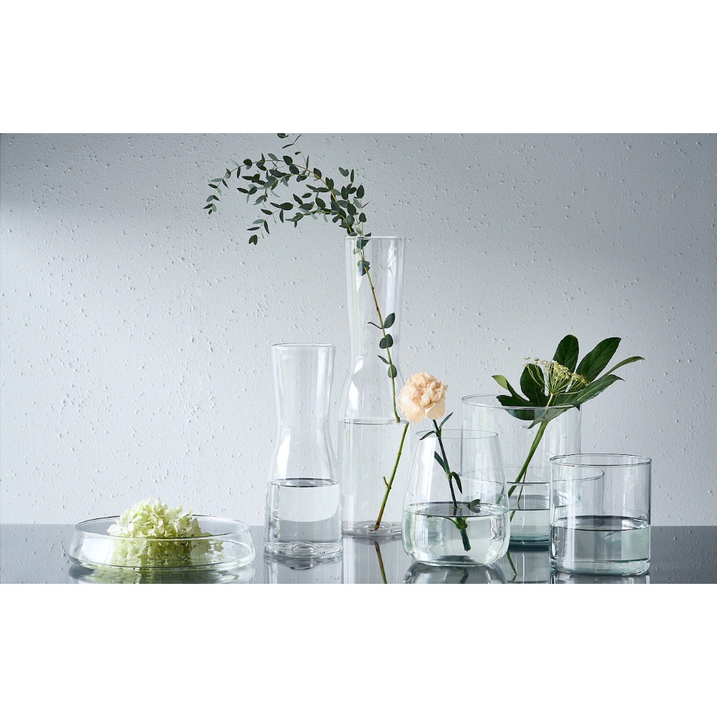 Bát thuỷ tinh thả hoa 8cm VILJESTARK IKEA