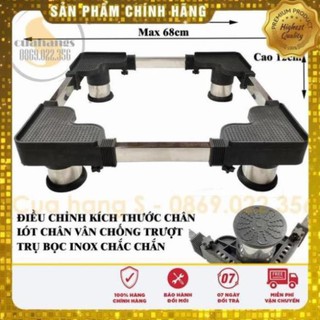 Combo chân kệ máy giặt tủ lạnh cao cấp trụ Inox