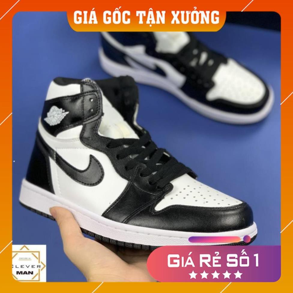 [Mã MAMT1505 giảm 10K đơn 0đ] [ FREESHIP –BẢO HÀNH 1 NĂM] GIÀY SNEAKER NAM NỮ JORDAN CAO CỔ ĐEN TRẮNG HOT TREND