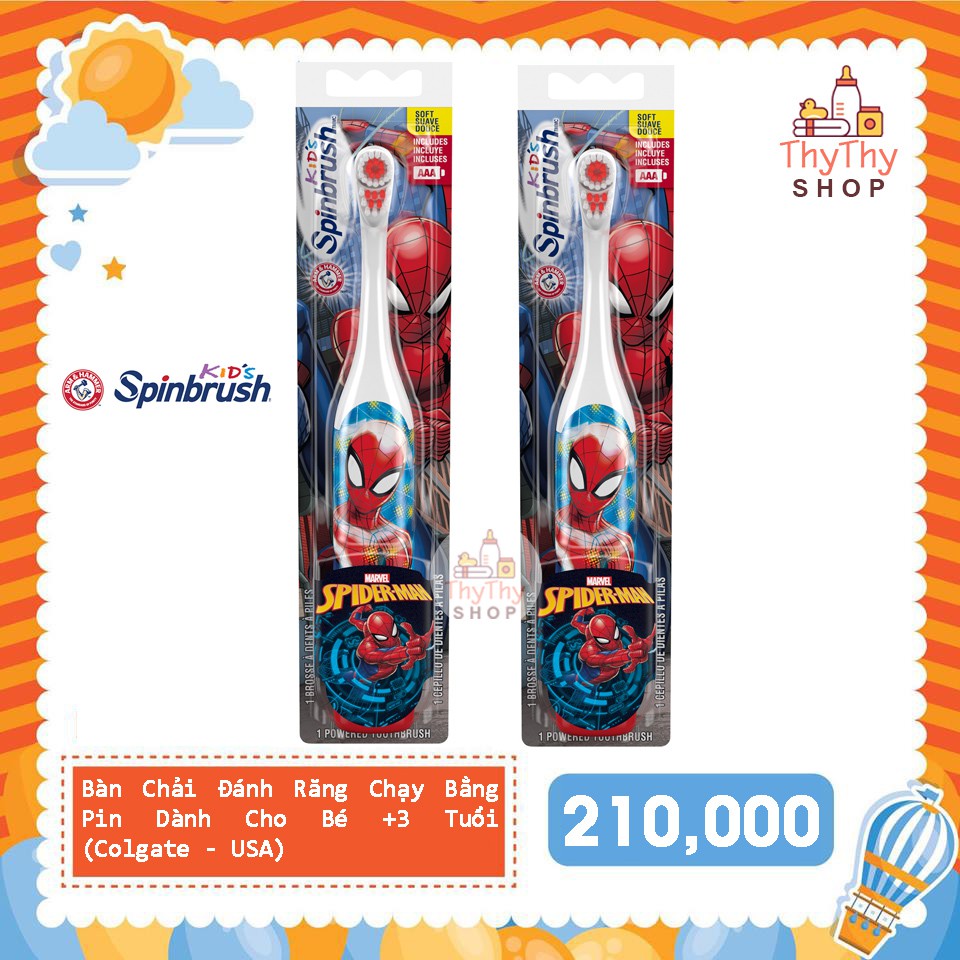 BÀN CHẢI ĐÁNH RĂNG CHẠY BẰNG PIN DÀNH CHO BÉ (Battery Toothbrush)