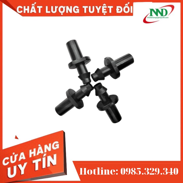 Set 10 Đầu Khởi thủy 6mm đầu trơn đầu ngạnh LPDE 5/7mm- Màu Đen Đầu Trơn Gắn Béc -PK TƯỚI GIÁ SỈ
