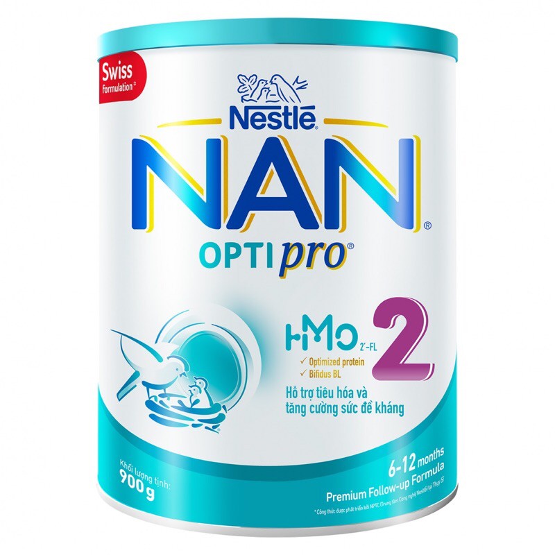 (Mẫu mới) Sữa NAN Optipro 2 - lon 900g