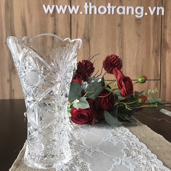 Bình Bông Nhựa Acrylic Trong Suốt BB 14,16,17