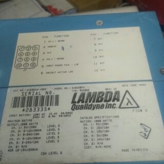 Nguồn LAMBDA 5V 150A 1000W